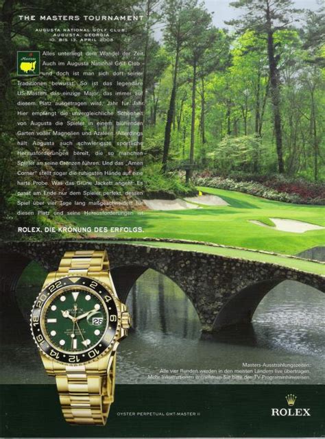 rolex perpetual masters golf|Rolex the masters.